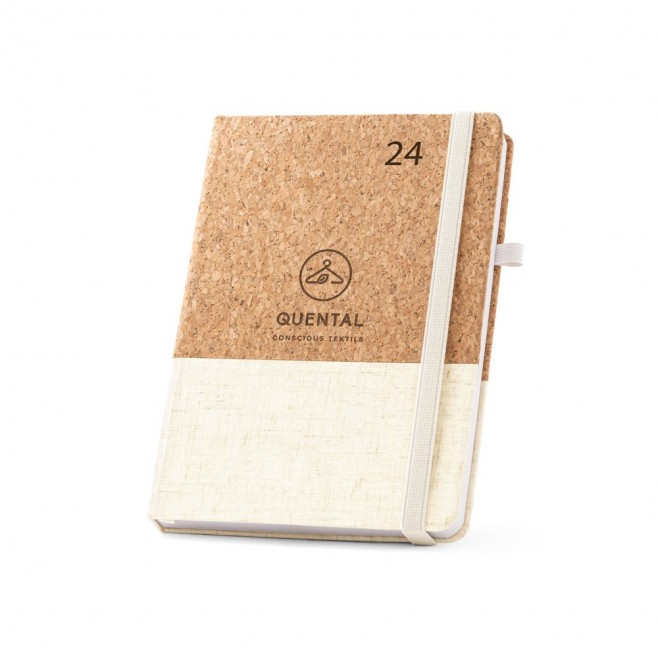 Agenda em cortiça e linho Personalizada Agenda em cortiça e linho Personalizada