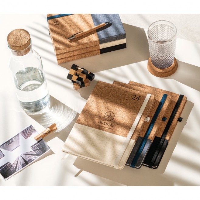 Agenda em cortiça e linho Personalizada Agenda em cortiça e linho Personalizada
