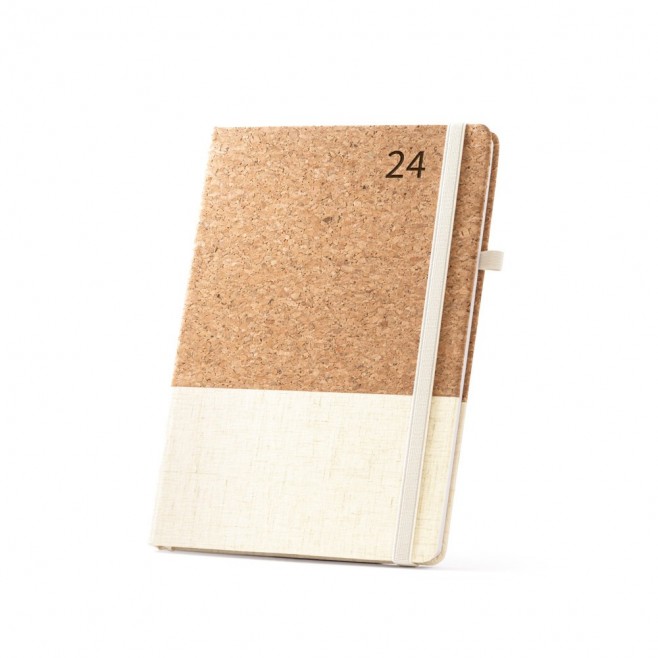 Agenda em cortiça e linho Personalizada Agenda em cortiça e linho Personalizada