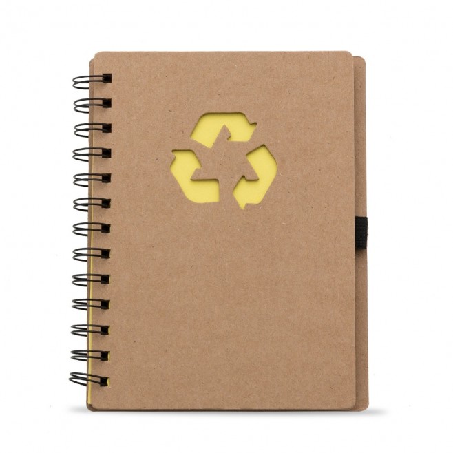 Bloco de Anotação Ecológico com Capa em Papel Kraft Bloco de Anotação Ecológico com Capa em Papel Kraft
