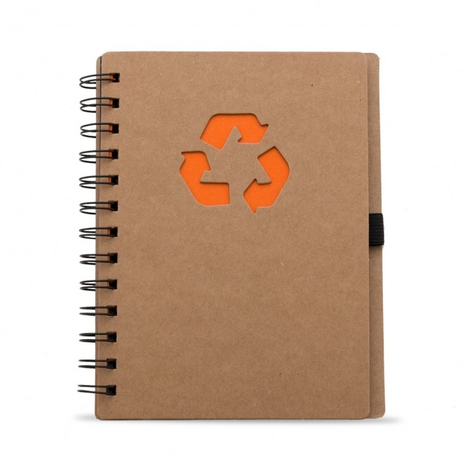 Bloco de Anotação Ecológico com Capa em Papel Kraft Bloco de Anotação Ecológico com Capa em Papel Kraft