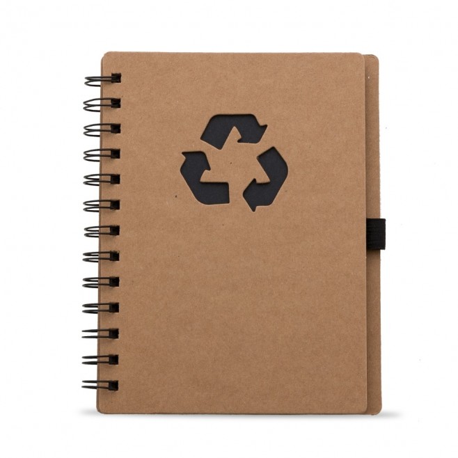 Bloco de Anotação Ecológico com Capa em Papel Kraft Bloco de Anotação Ecológico com Capa em Papel Kraft