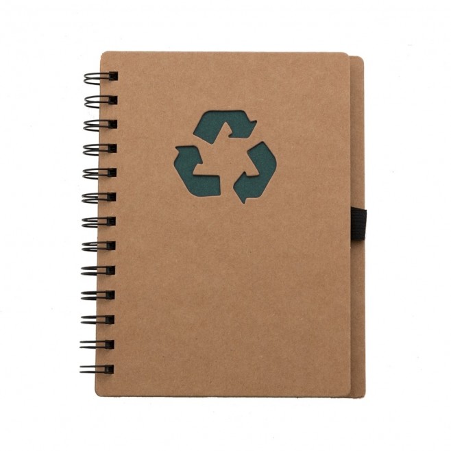 Bloco de Anotação Ecológico com Capa em Papel Kraft Bloco de Anotação Ecológico com Capa em Papel Kraft