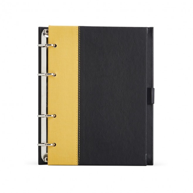 Caderno Fichário de Couro Sintético Personalizado Caderno Fichário de Couro Sintético Personalizado