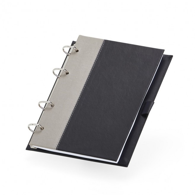 Caderno Fichário de Couro Sintético Personalizado Caderno Fichário de Couro Sintético Personalizado