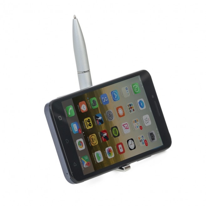 Caneta de Plástico Com Touch e Base Para Celular Caneta de Plástico Com Touch e Base Para Celular