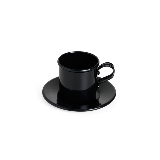 Xícara 100ml com Pires em Alumínio Personalizada Xícara 100ml com Pires em Alumínio Personalizada