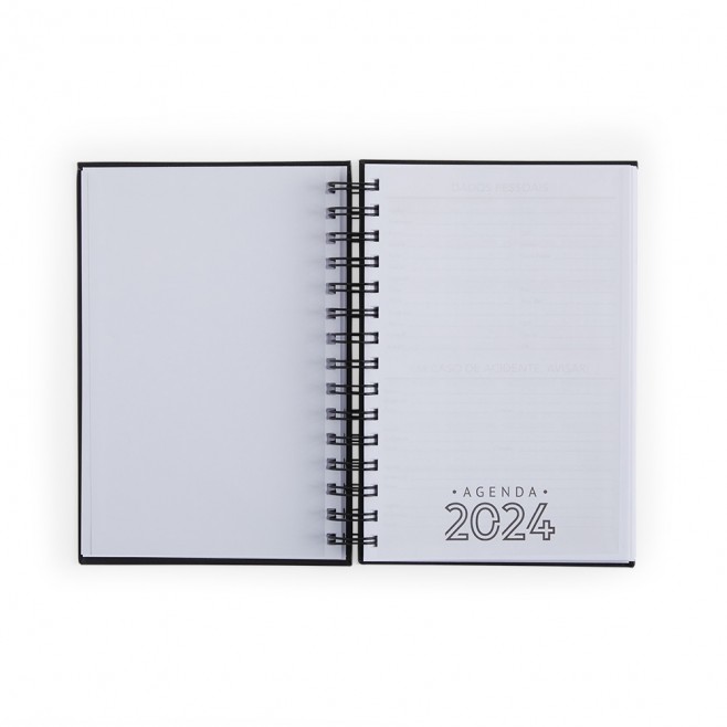 Agenda 2024 Emborrachada com Logo Personalizado Agenda 2024 Emborrachada com Logo Personalizado