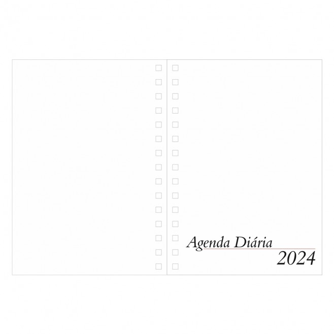 Agenda diária 2024 Personalizada para Brindes Agenda diária 2024 Personalizada para Brindes