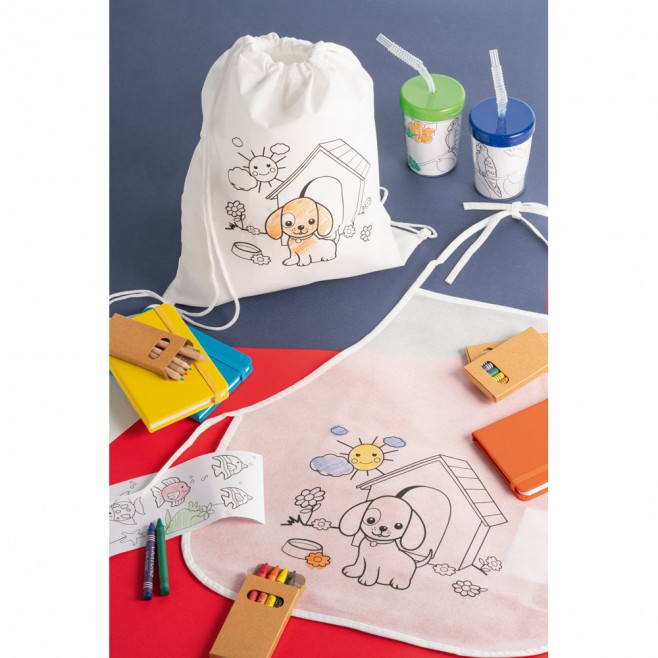 Avental de Criança para Colorir Personalizado Avental de Criança para Colorir Personalizado