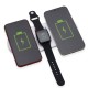 Base Dual Indução Para Celulares e Smartwatch Personalizada Com Logotipo Base Dual Indução Para Celulares e Smartwatch Personalizada Com Logotipo
