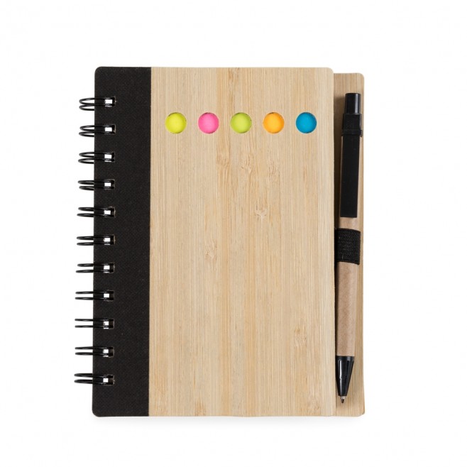 Bloco de Anotação Bambu Com Caneta Personalizado Bloco de Anotação Bambu Com Caneta Personalizado