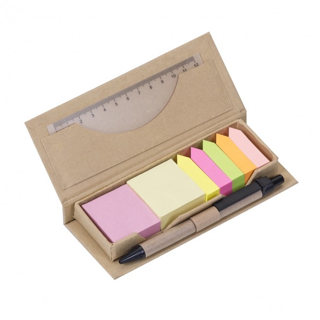 Bloco de Anotação com Autoadesivos e Caneta Personalizado Bloco de Anotação com Autoadesivos e Caneta Personalizado