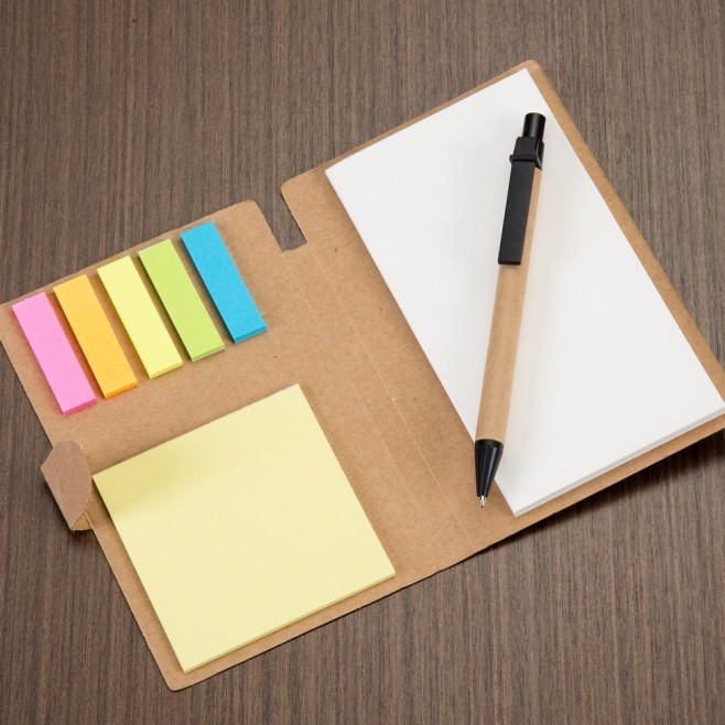 Bloco de Anotação Ecológico Personalizado Com Post-it Bloco de Anotação Ecológico Personalizado Com Post-it