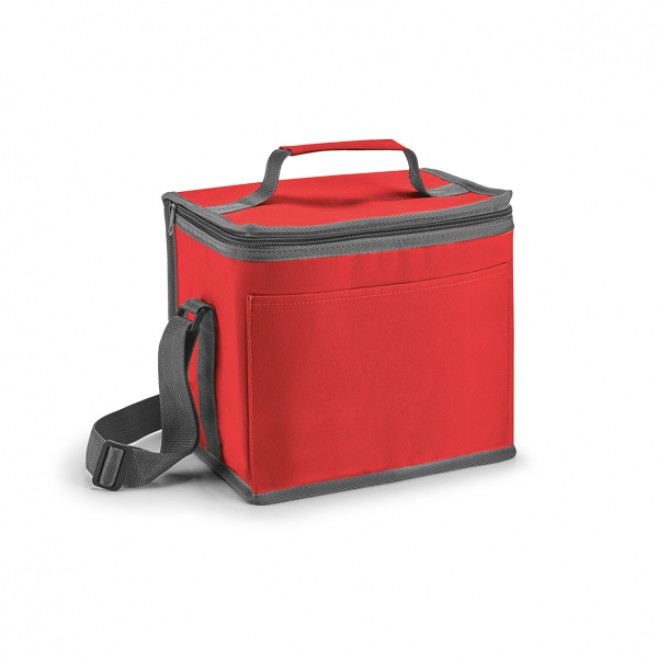 Bolsa Térmica Com Alça Ajustável e Bolso Frontal Bolsa Térmica Com Alça Ajustável e Bolso Frontal