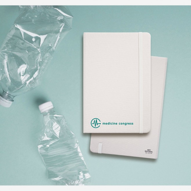 Caderno A5 Em PET Reciclado Personalizado Caderno A5 Em PET Reciclado Personalizado