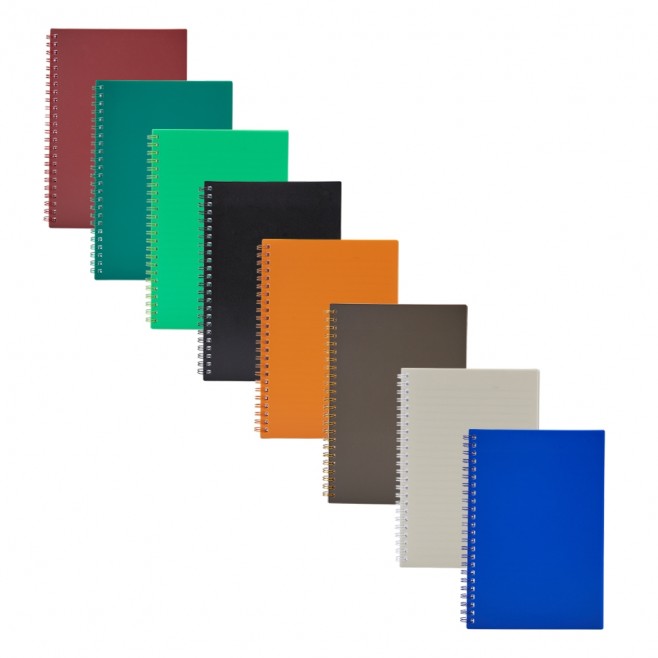 Caderno A5 Plástico Personalizado com Logo Caderno A5 Plástico Personalizado com Logo