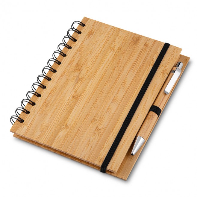 Caderno Com Caneta Em Bambu Personalizado Caderno Com Caneta Em Bambu Personalizado