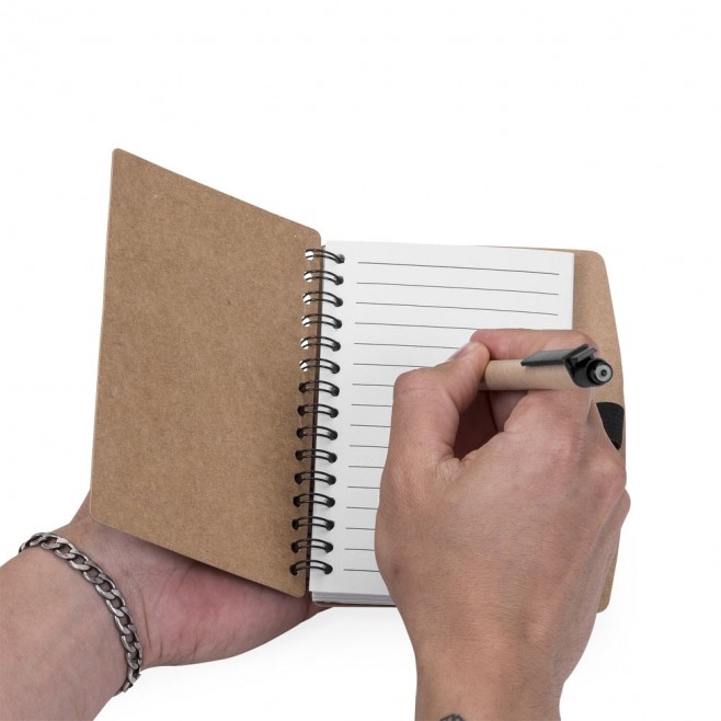 Caderno de Anotações Ecológico Personalizado Com Caneta Caderno de Anotações Ecológico Personalizado Com Caneta