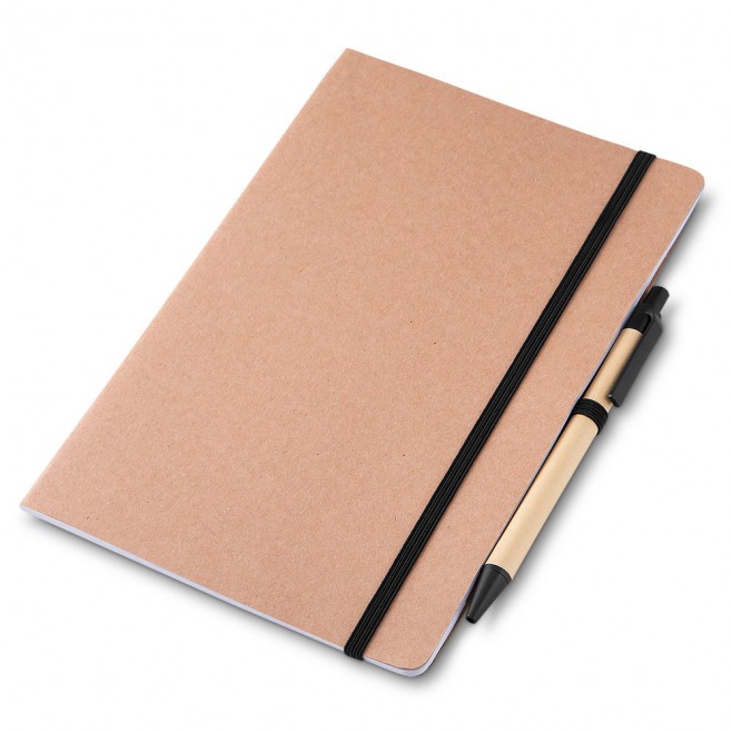 Caderno Ecológico A5 Com Caneta Personalizado Caderno Ecológico A5 Com Caneta Personalizado