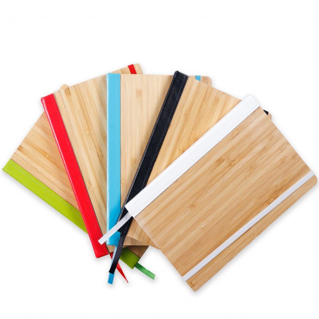 Caderno Ecológico Com Capa de Bambu Personalizado Caderno Ecológico Com Capa de Bambu Personalizado