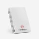 Caderno Espiral A5 Em PP Com Folhas Pautadas Recicladas Personalizado Caderno Espiral A5 Em PP Com Folhas Pautadas Recicladas Personalizado