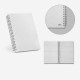 Caderno Espiral A5 Em PP Com Folhas Pautadas Recicladas Personalizado Caderno Espiral A5 Em PP Com Folhas Pautadas Recicladas Personalizado