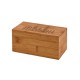 Caixa de Chás em Bambu Personalizado Caixa de Chás em Bambu Personalizado