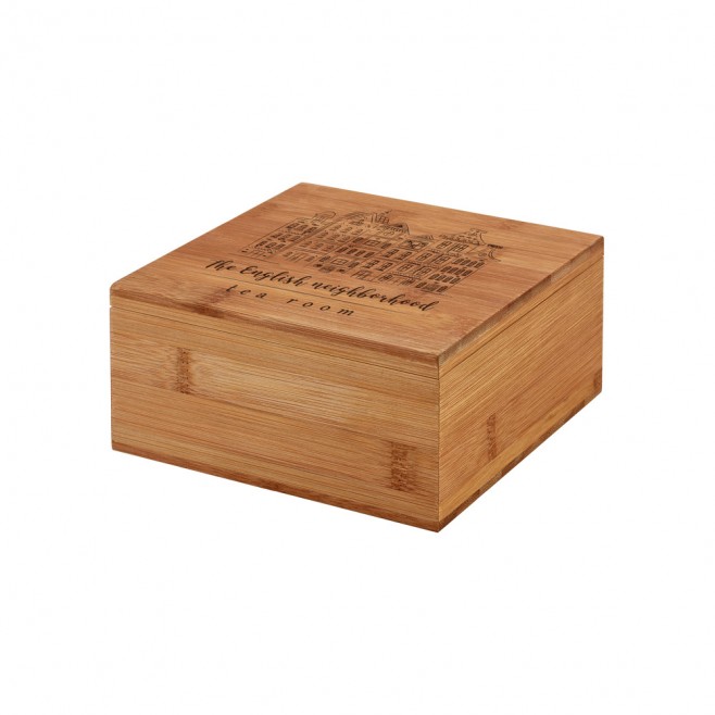 Caixa de Chás em Bambu Promocional Caixa de Chás em Bambu Promocional