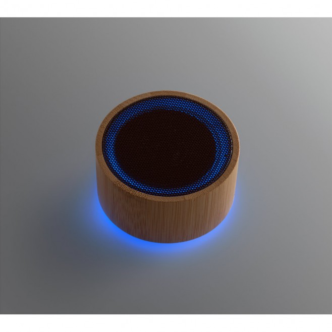 Caixa de Som em Bambu c/ Microfone Personalizada Caixa de Som em Bambu c/ Microfone Personalizada