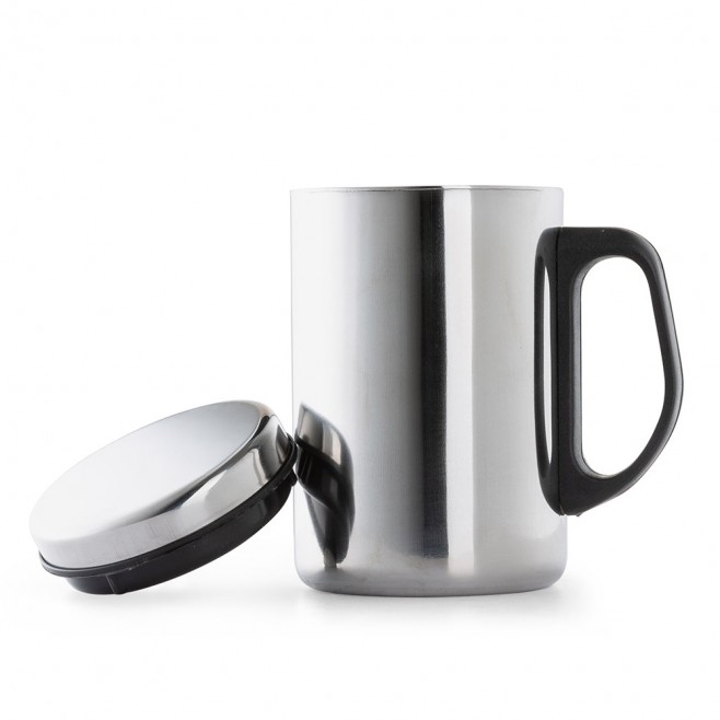 Caneca 350ml em Aço Inox Personalizada com Logo Caneca 350ml em Aço Inox Personalizada com Logo