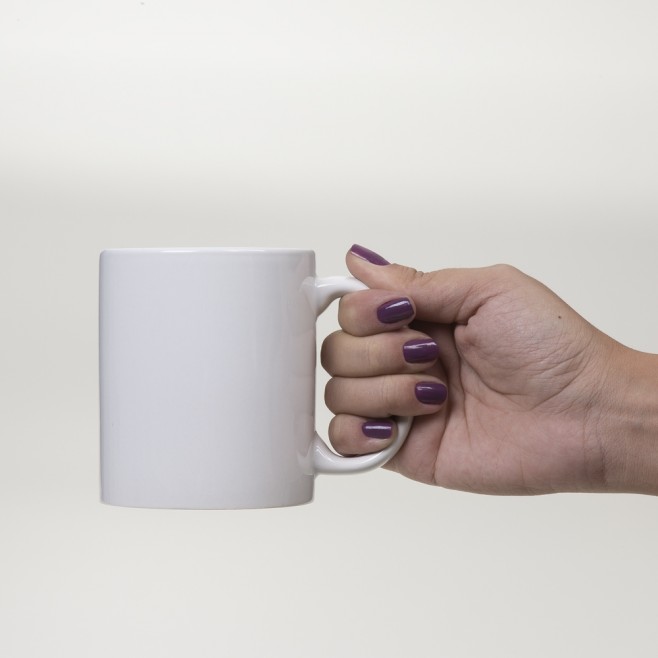Caneca Cerâmica 300 ml Branca Caneca Cerâmica 300 ml Branca