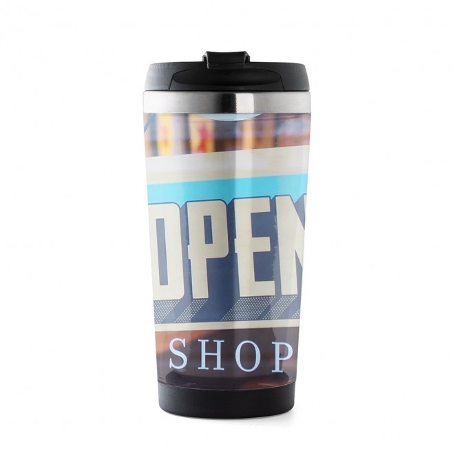 Caneca Inox 500ml Porta Foto Personalizada Caneca Inox 500ml Porta Foto Personalizada
