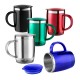 Caneca Plástica Com Aço Inox 400ml Personalizada com Logo Caneca Plástica Com Aço Inox 400ml Personalizada com Logo