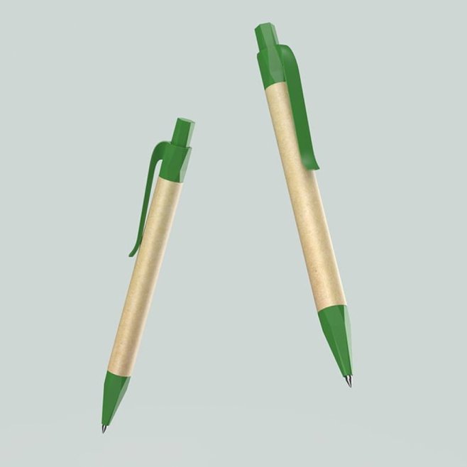 Caneta Corpo em Kraft Personalizada com Logo Caneta Corpo em Kraft Personalizada com Logo