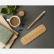 Caneta de Bambu Com Estojo Personalizada Caneta de Bambu Com Estojo Personalizada