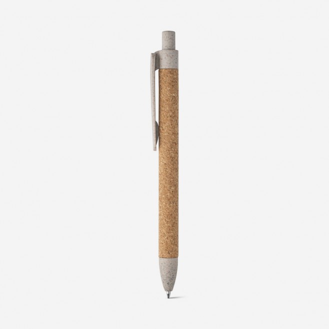 Caneta de Cortiça e Fibra de Trigo Personalizada Caneta de Cortiça e Fibra de Trigo Personalizada