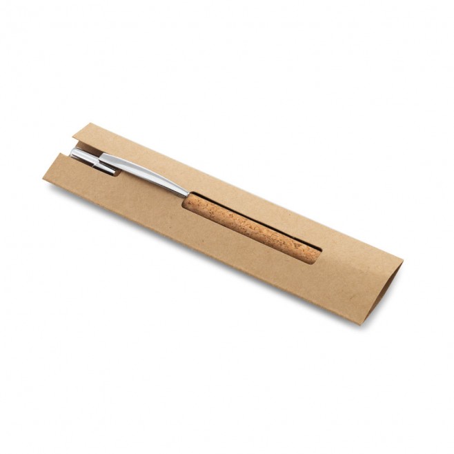 Caneta de Cortiça Personalizada Com Embalagem Caneta de Cortiça Personalizada Com Embalagem