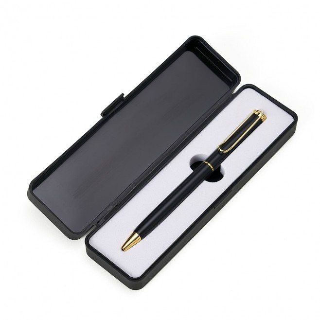 Caneta de Metal com Estojo Plástico Personalizado Caneta de Metal com Estojo Plástico Personalizado