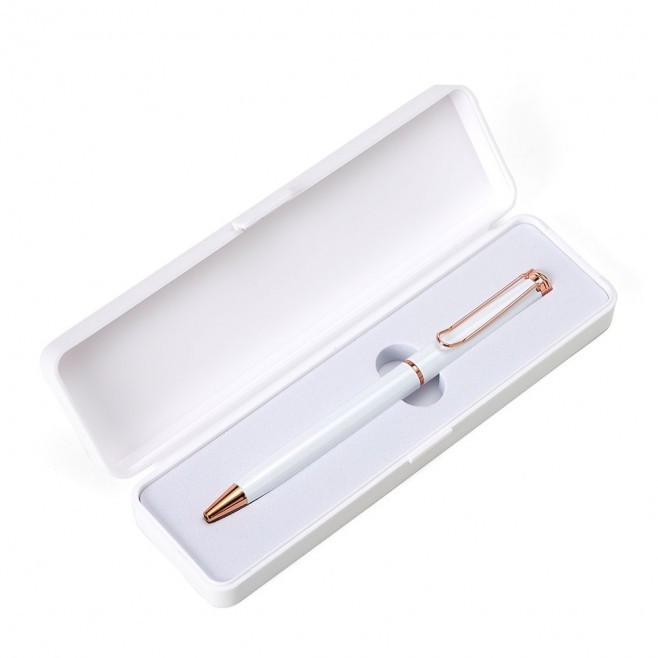 Caneta de Metal com Estojo Plástico Personalizado Caneta de Metal com Estojo Plástico Personalizado