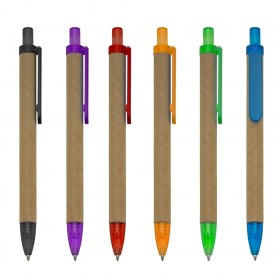 Caneta Ecológica de Papelão Personalizada Para Brindes