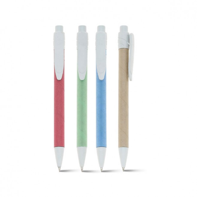 Caneta Ecológica Kraft Colorida Personalizada Caneta Ecológica Kraft Colorida Personalizada