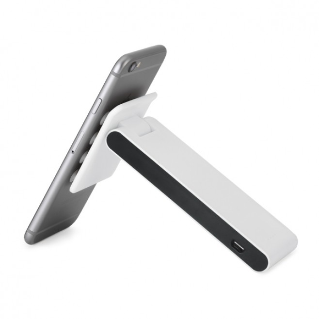 Carregador Portátil Com Base e Suporte Para Celular Carregador Portátil Com Base e Suporte Para Celular
