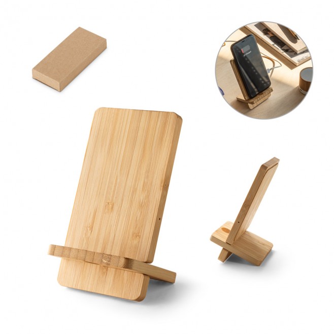 Carregador Portátil em Bambu para Brinde Carregador Portátil em Bambu para Brinde