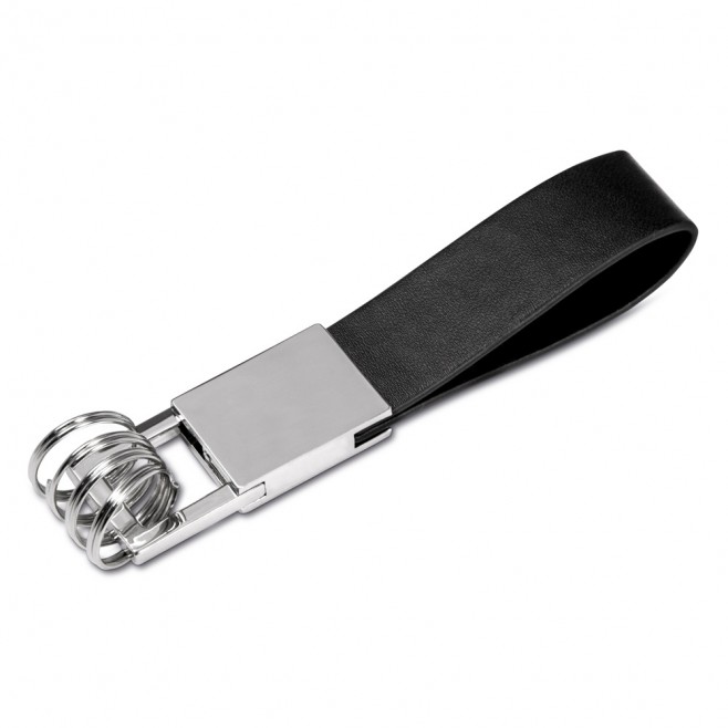 Chaveiro 4 Argolas Com Alça de Couro Chaveiro 4 Argolas Com Alça de Couro
