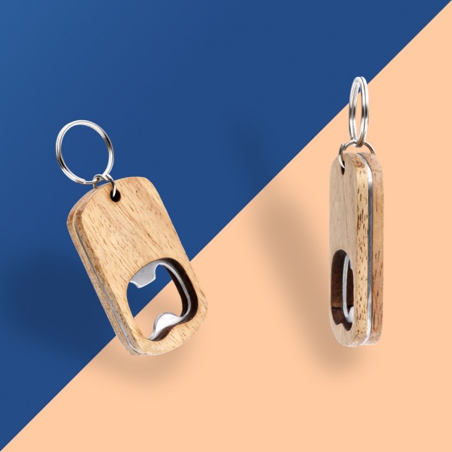 Chaveiro Abridor Madeira com Logo Chaveiro Abridor Madeira com Logo