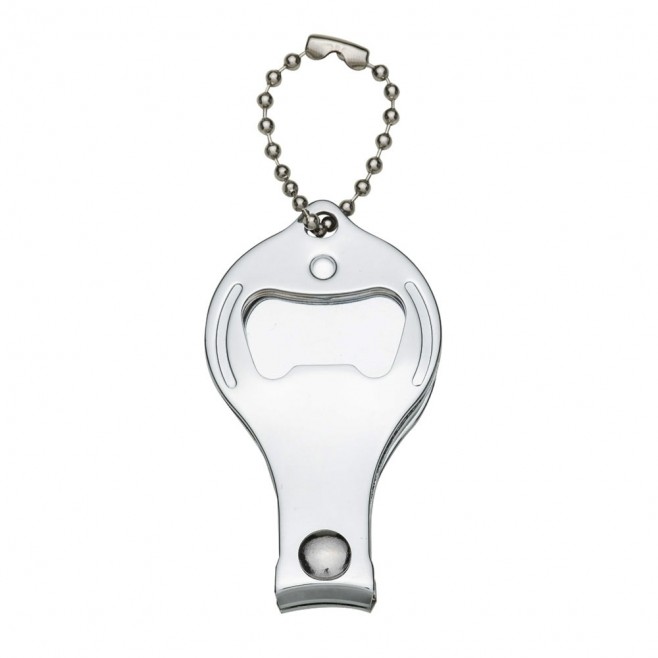 Chaveiro Cortador de Unha de Metal Personalizado Com Abridor de Garrafas Chaveiro Cortador de Unha de Metal Personalizado Com Abridor de Garrafas