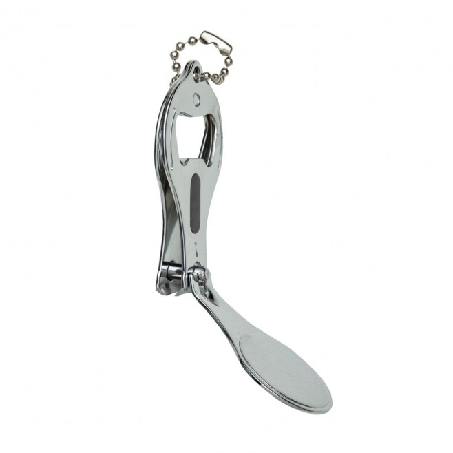 Chaveiro Cortador de Unha de Metal Personalizado Com Abridor de Garrafas Chaveiro Cortador de Unha de Metal Personalizado Com Abridor de Garrafas