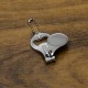 Chaveiro Cortador de Unha de Metal Personalizado Com Abridor de Garrafas Chaveiro Cortador de Unha de Metal Personalizado Com Abridor de Garrafas