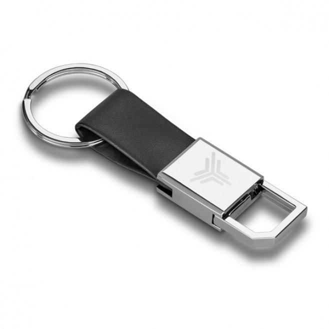 Chaveiro de Couro e Metal Com Mosquetão Chaveiro de Couro e Metal Com Mosquetão